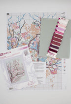 Broderikit, Japansk blomstermotiv