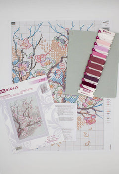 Broderikit, Japansk blomstermotiv