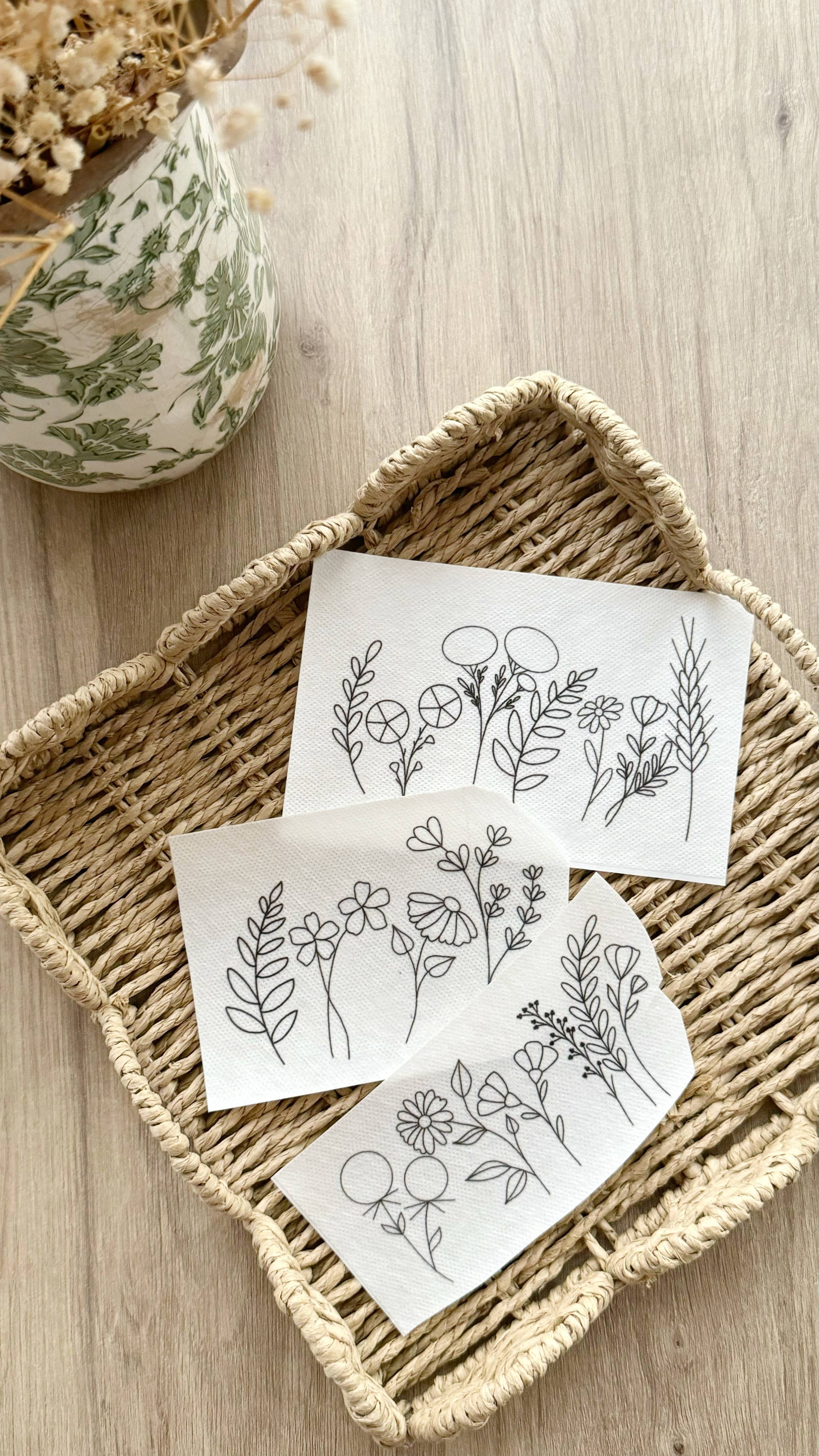 Klæbemærker – Blomsterkant