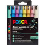 POSCA PC-1MR Soft – sæt med 8 bløde farver