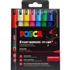 POSCA PC-1MR Standard – sæt med 8 standardfarver