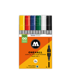 Molotow ONE4ALL Acrylic Twin – Hot Sæt med 6 farver