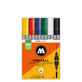 Molotow ONE4ALL Acrylic Twin – Basic Sæt med 6 farver