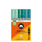 Molotow ONE4ALL Acrylic Twin – Green Sæt med 6 farver