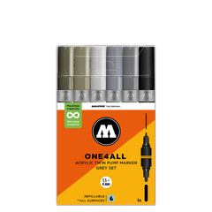 Molotow ONE4ALL Acrylic Twin – Pastel Classic Sæt med 6 farver