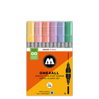 Molotow ONE4ALL Acrylic Twin – Pastel Modern Sæt med 6 farver