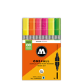 Molotow ONE4ALL Acrylic Twin – Metallic Sæt med 6 farver