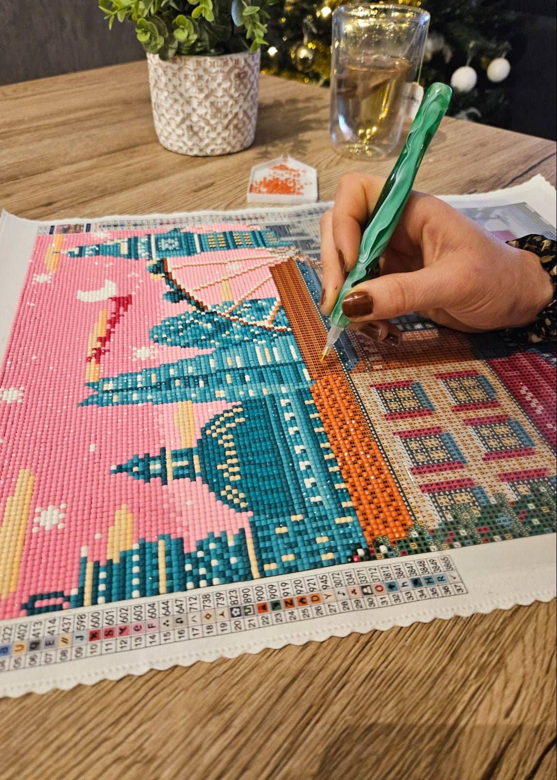 London til jul - diamantmaling