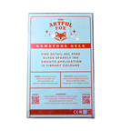 12 glitterpenne, 1 mm spids