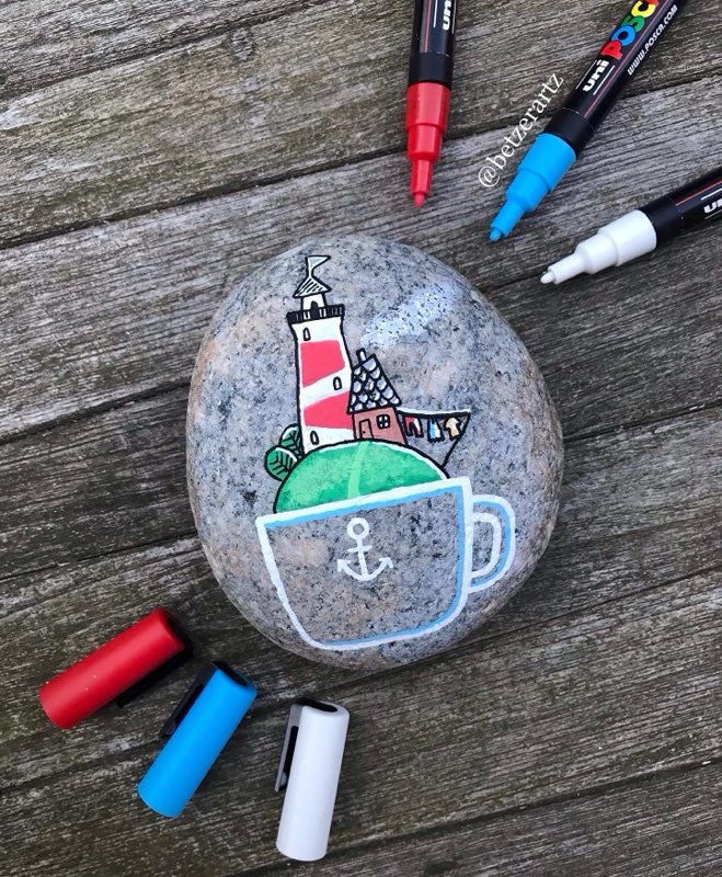 POSCA PC-3M Standard – sæt med 8 standardfarver
