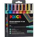 POSCA PC-3M Soft – sæt med 8 bløde farver