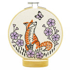 Broderisæt – Ræv og sommerfugl