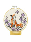 Broderisæt – Ræv og sommerfugl
