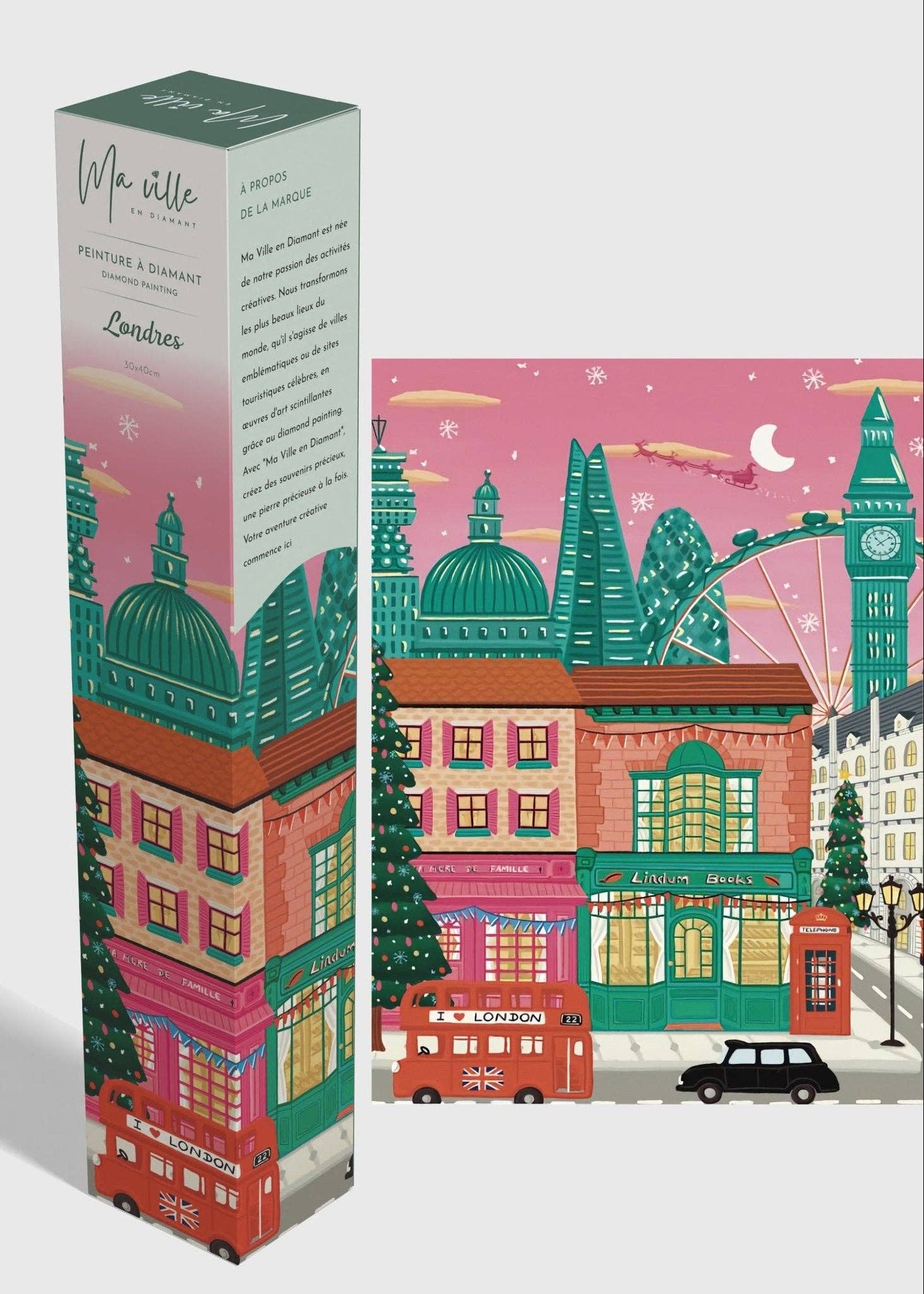 London til jul - diamantmaling