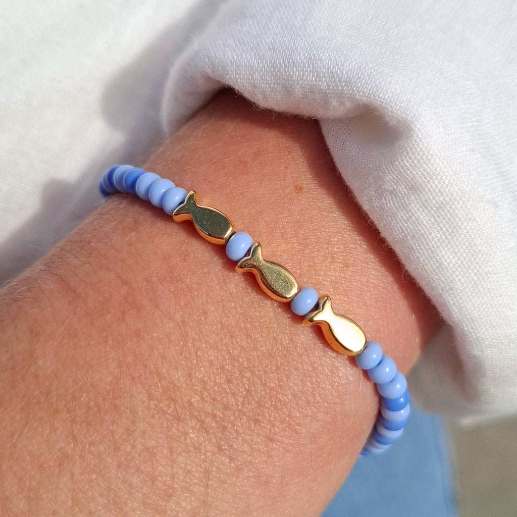 DIY perlesæt til armbånd - Små fisk