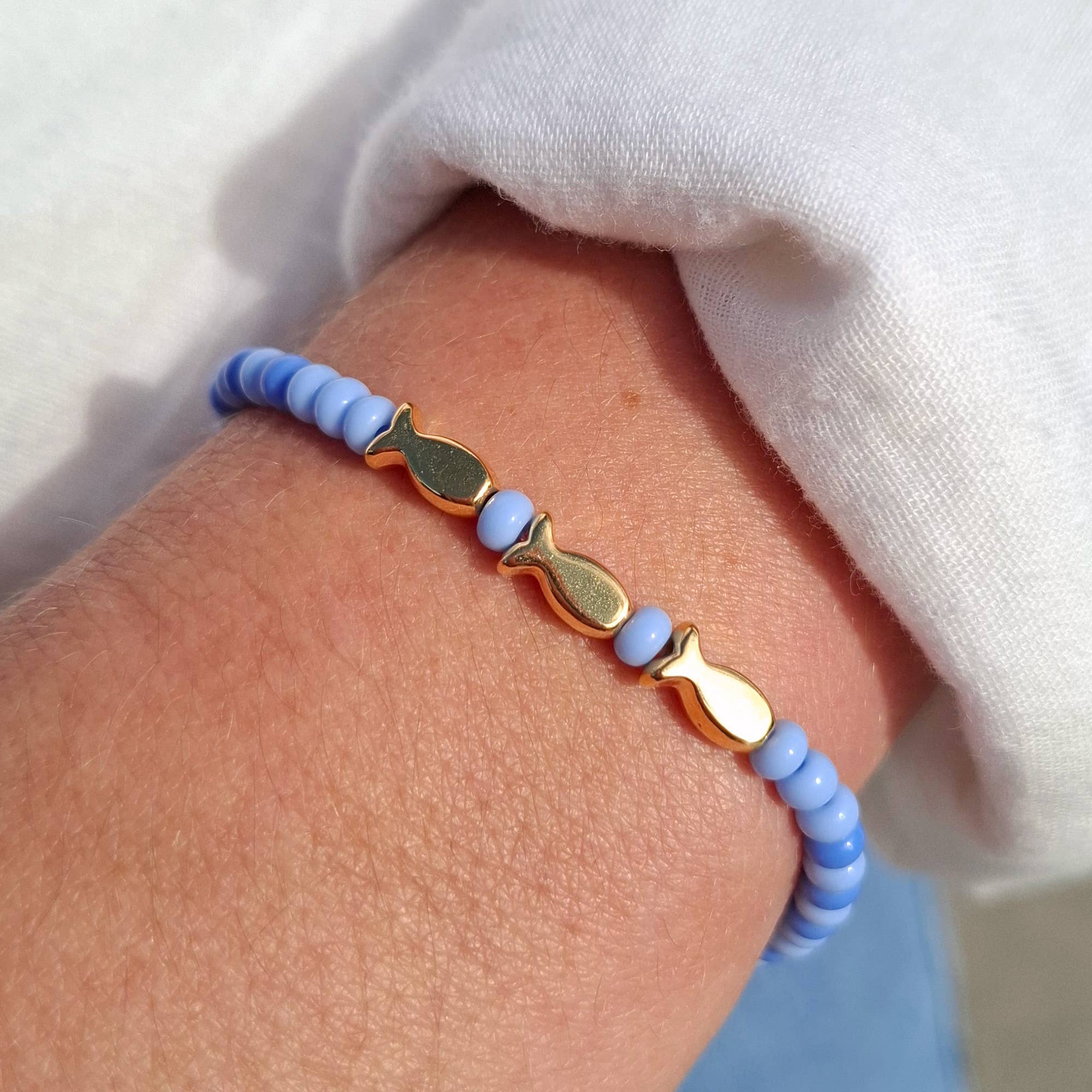 DIY perlesæt til armbånd - Små fisk