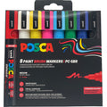 POSCA PC-5BR Standard – sæt med 8 standardfarver