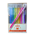12 glitterpenne, 1 mm spids