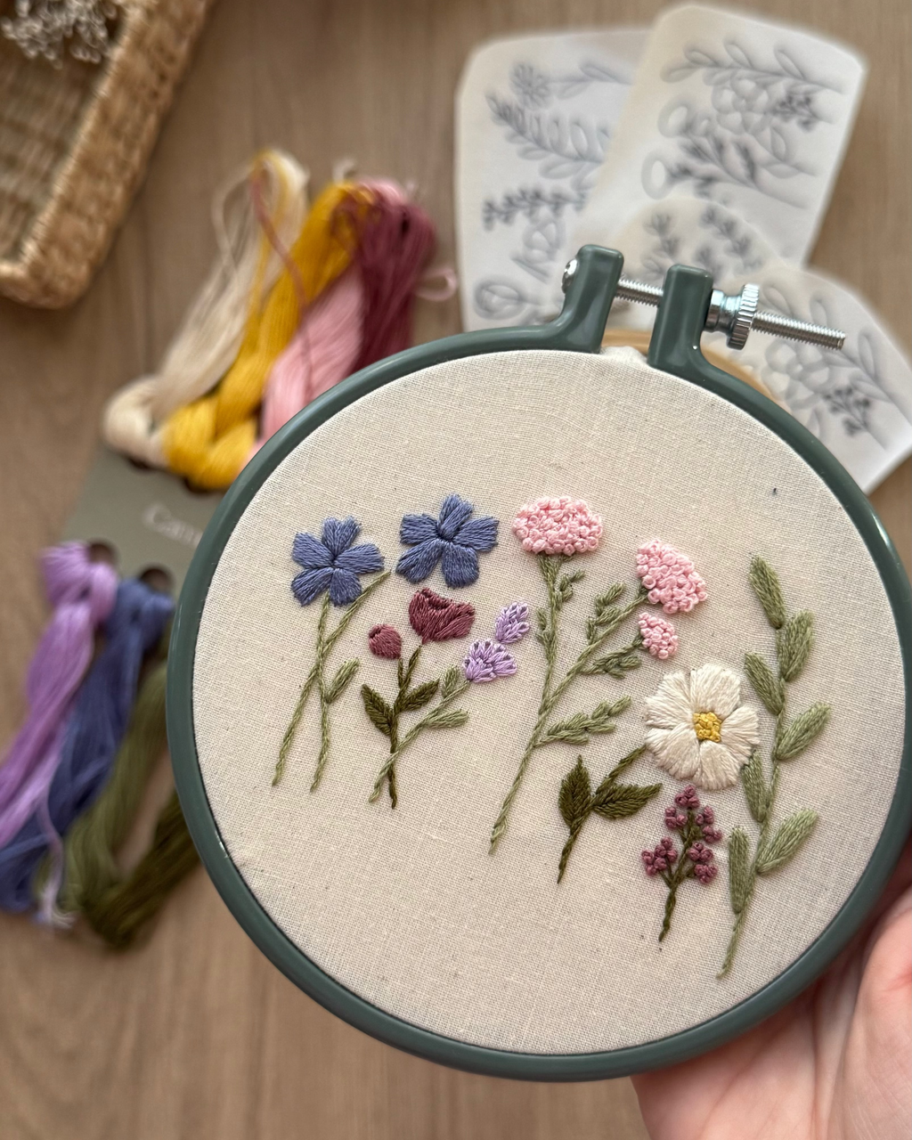Broderikit – Blomsterrækker