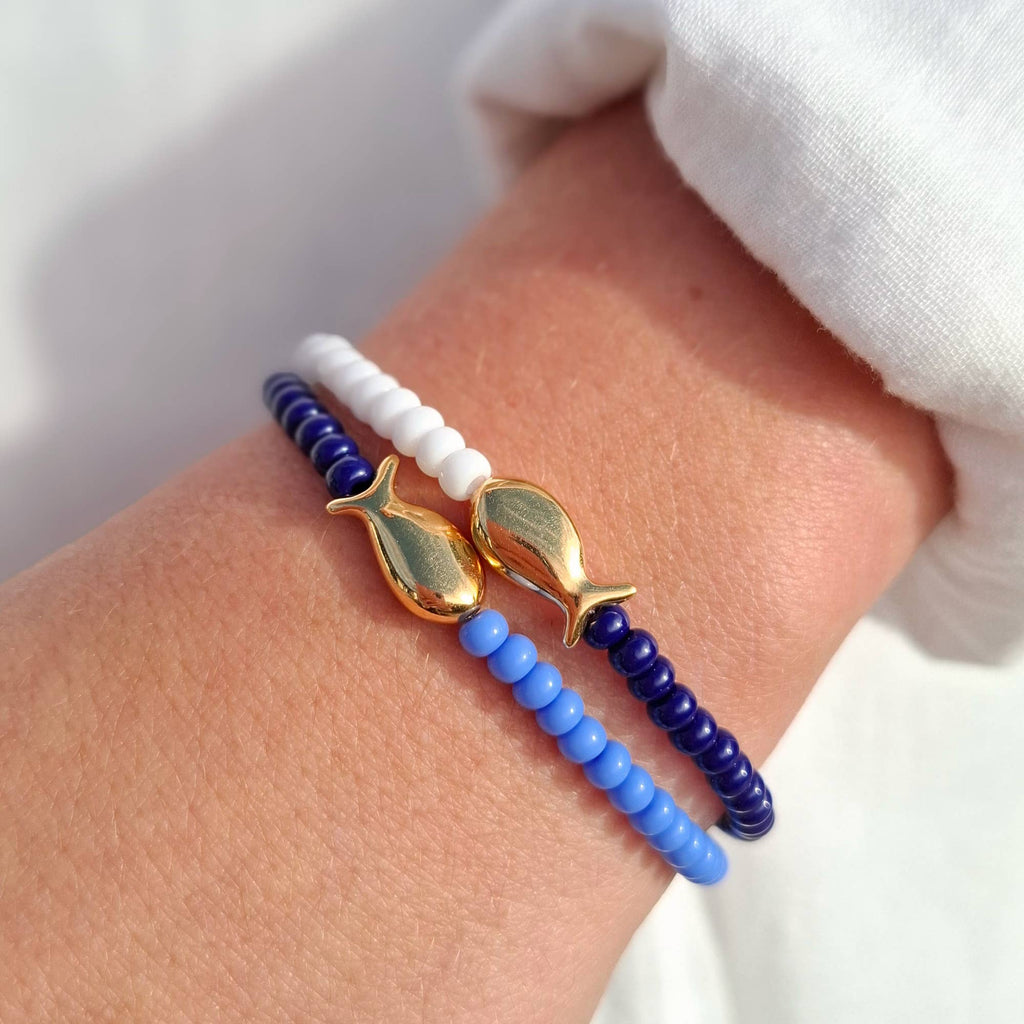 DIY perlesæt til armbånd - Små fisk