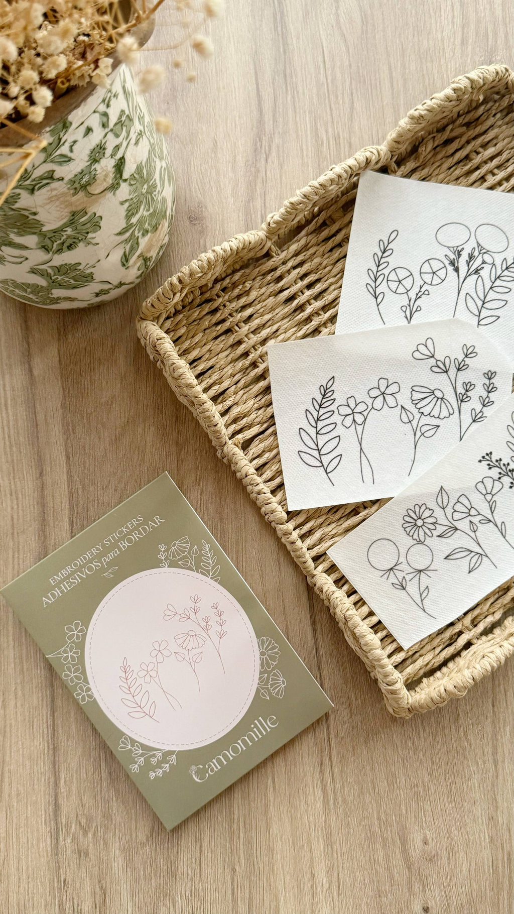 Klæbemærker – Blomsterkant
