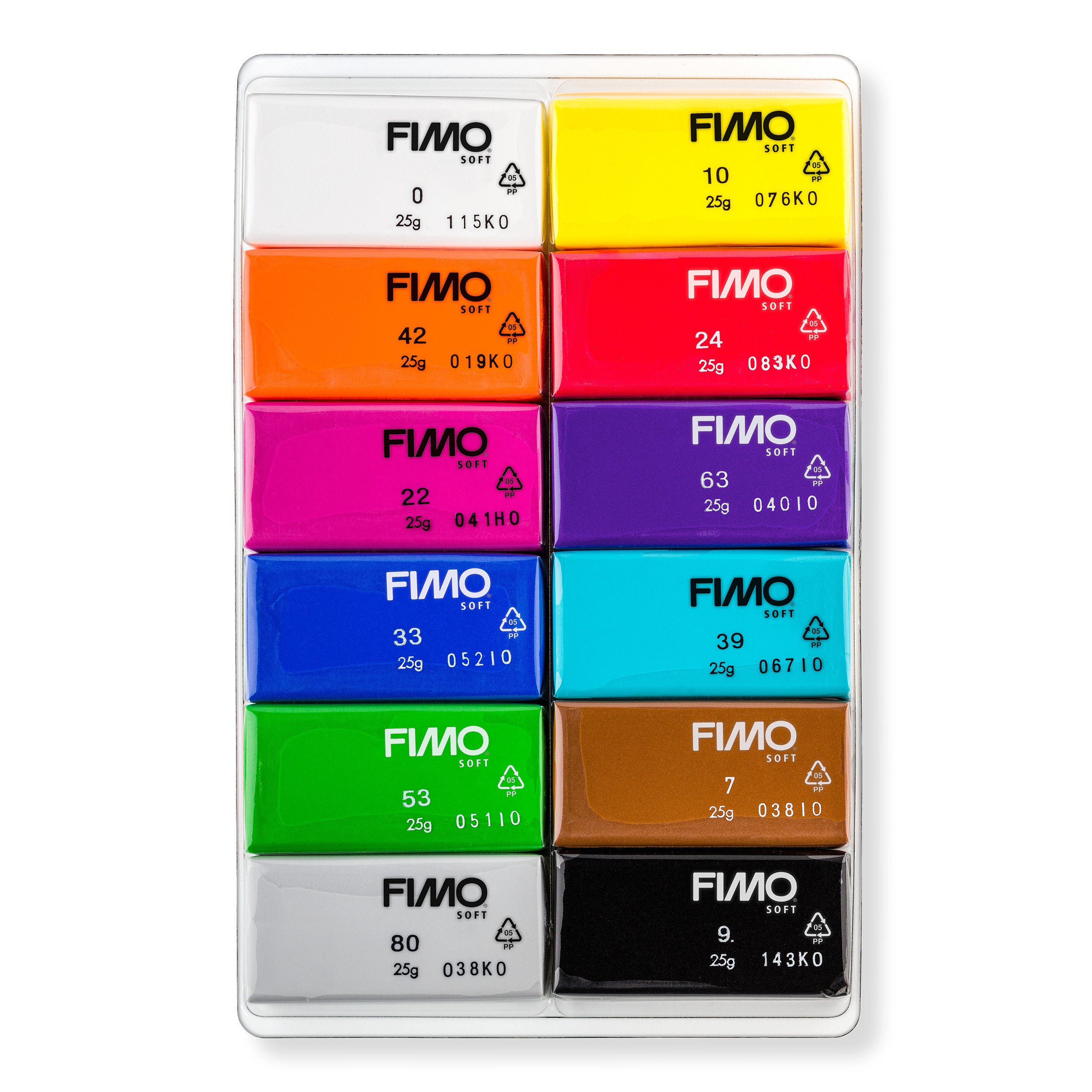 FIMO® SOFT, sæt med 12 basisfarver