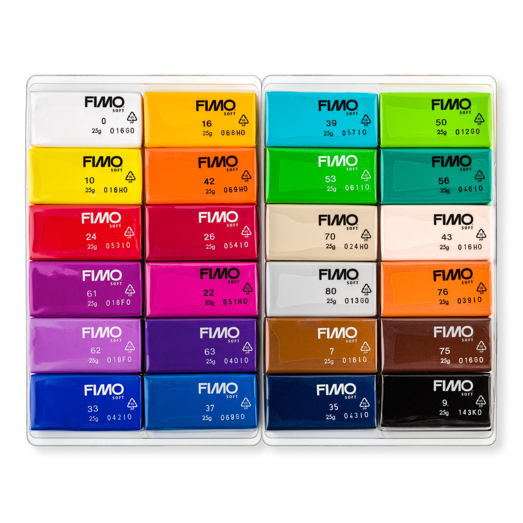 FIMO® SOFT, sæt med 24 basisfarver