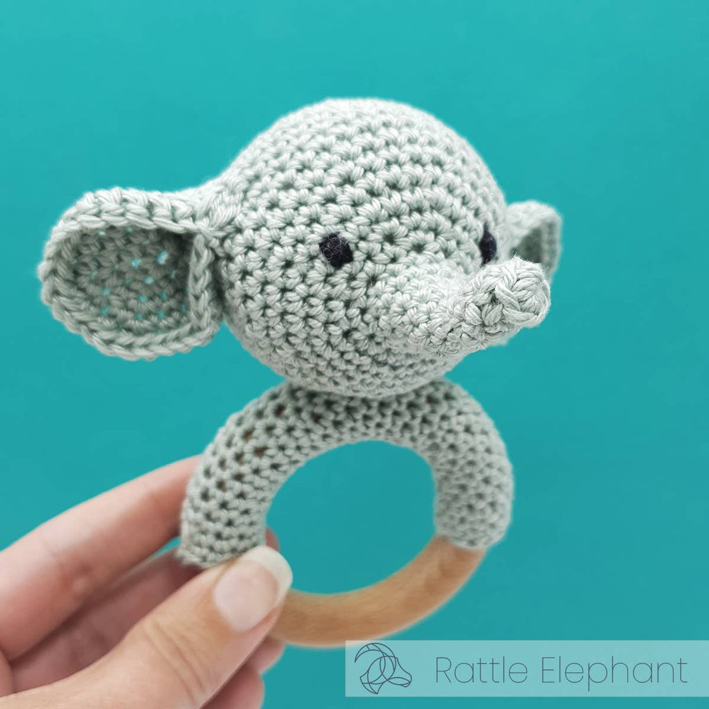 Hæklekit – rangleelefant