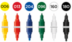 Molotow ONE4ALL Acrylic Twin – Basic Sæt med 6 farver