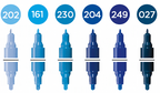 Molotow ONE4ALL Acrylic Twin – Blue Sæt med 6 farver