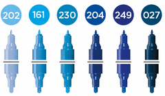 Molotow ONE4ALL Acrylic Twin – Blue Sæt med 6 farver