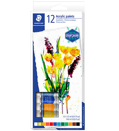 Akrylmaling, 12 farver
