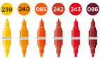 Molotow ONE4ALL Acrylic Twin – Hot Sæt med 6 farver