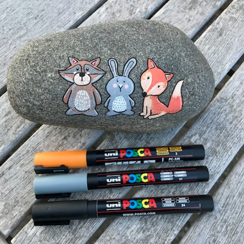 POSCA PC-3M Standard – sæt med 8 standardfarver