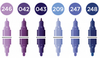 Molotow ONE4ALL Acrylic Twin – Violet Sæt med 6 farver