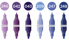 Molotow ONE4ALL Acrylic Twin – Violet Sæt med 6 farver