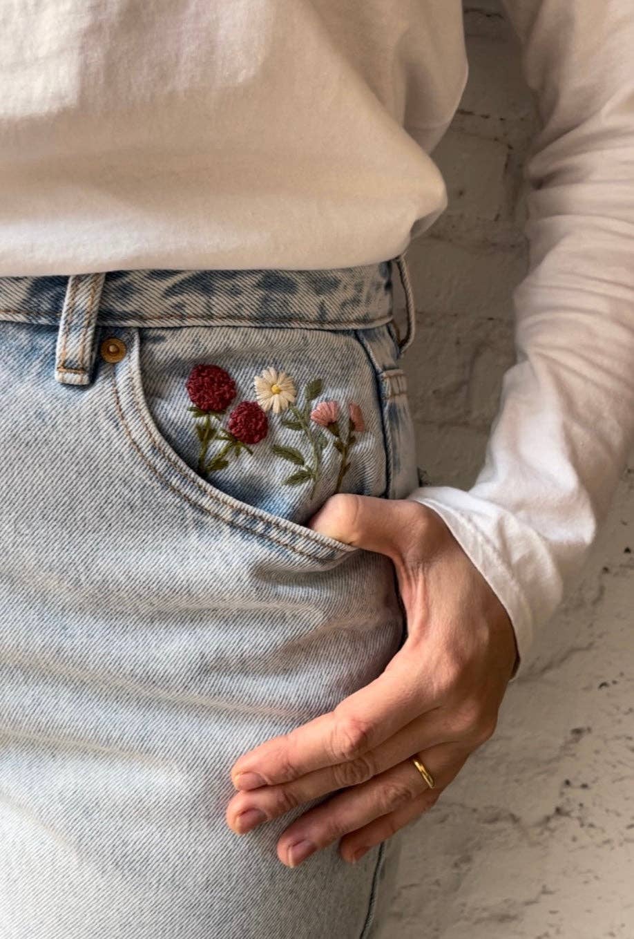 Broderikit – Blomsterrækker