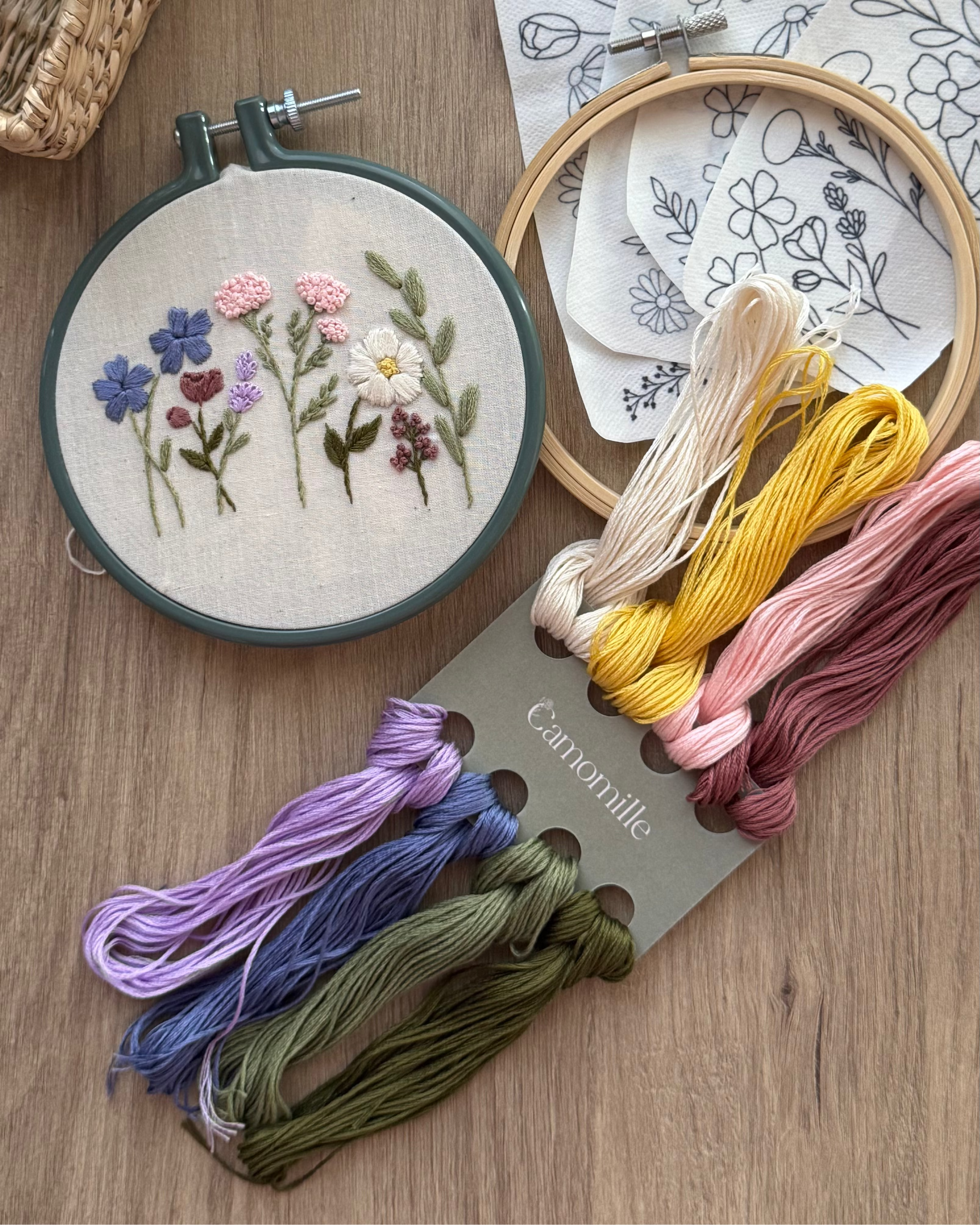 Broderikit – Blomsterrækker