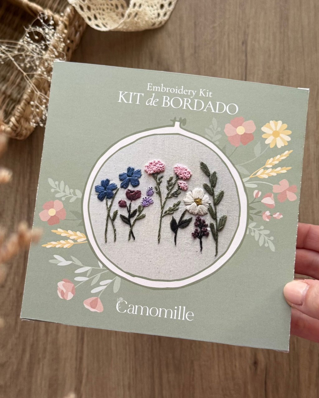 Broderikit – Blomsterrækker