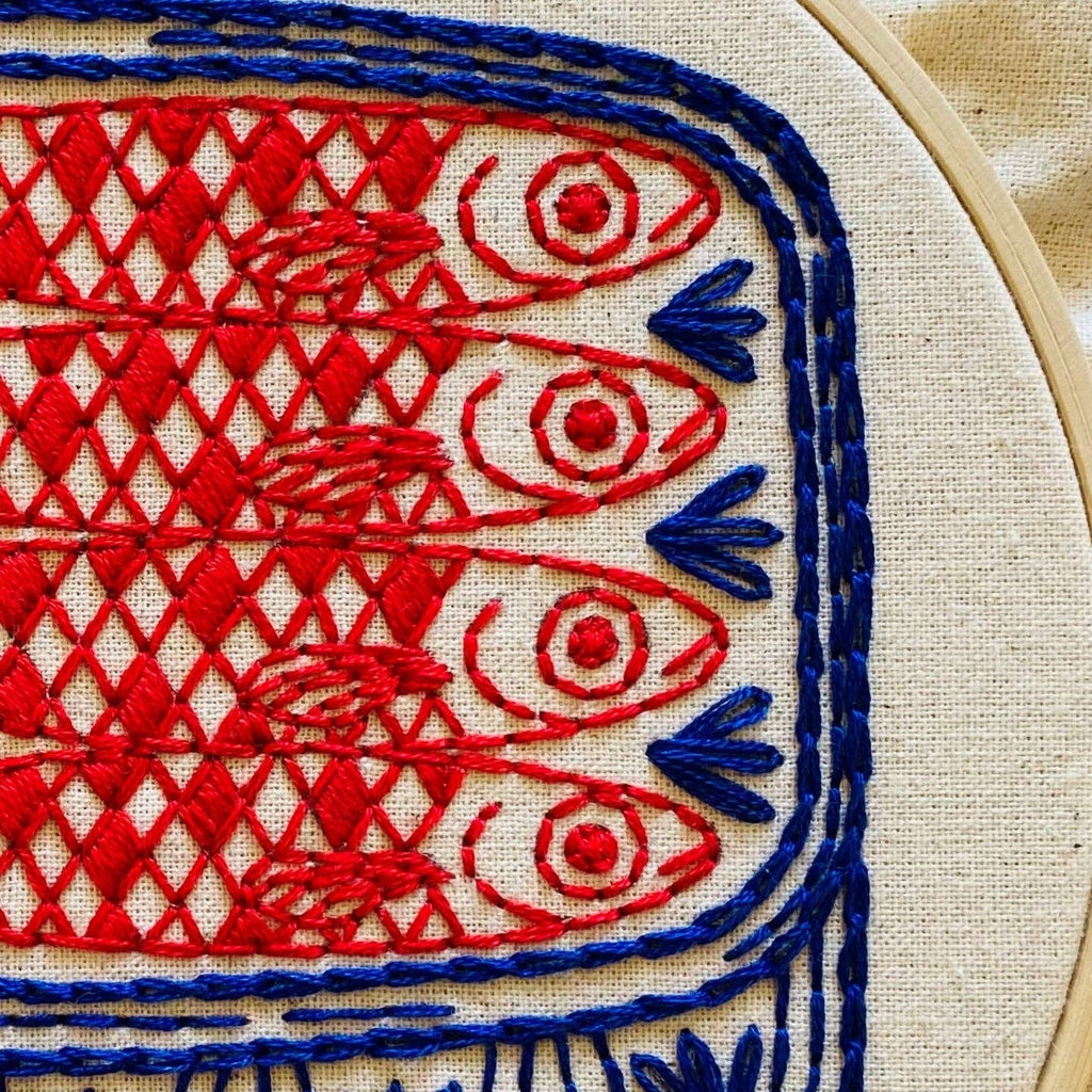 Broderisæt – Sardiner