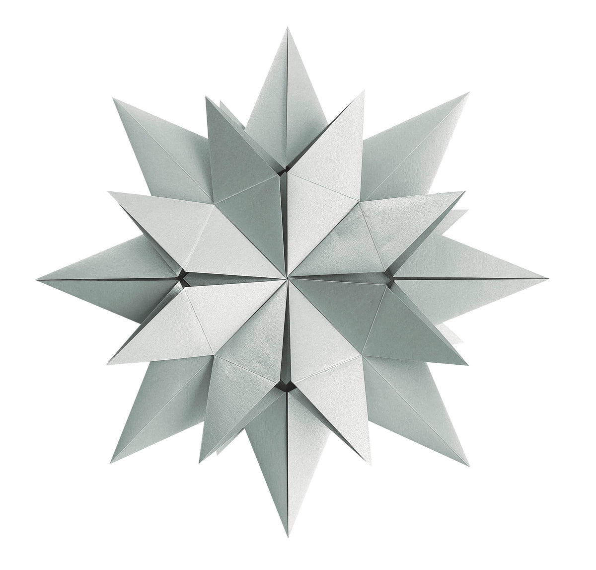 Origami-stjerne "Lucy", sølv