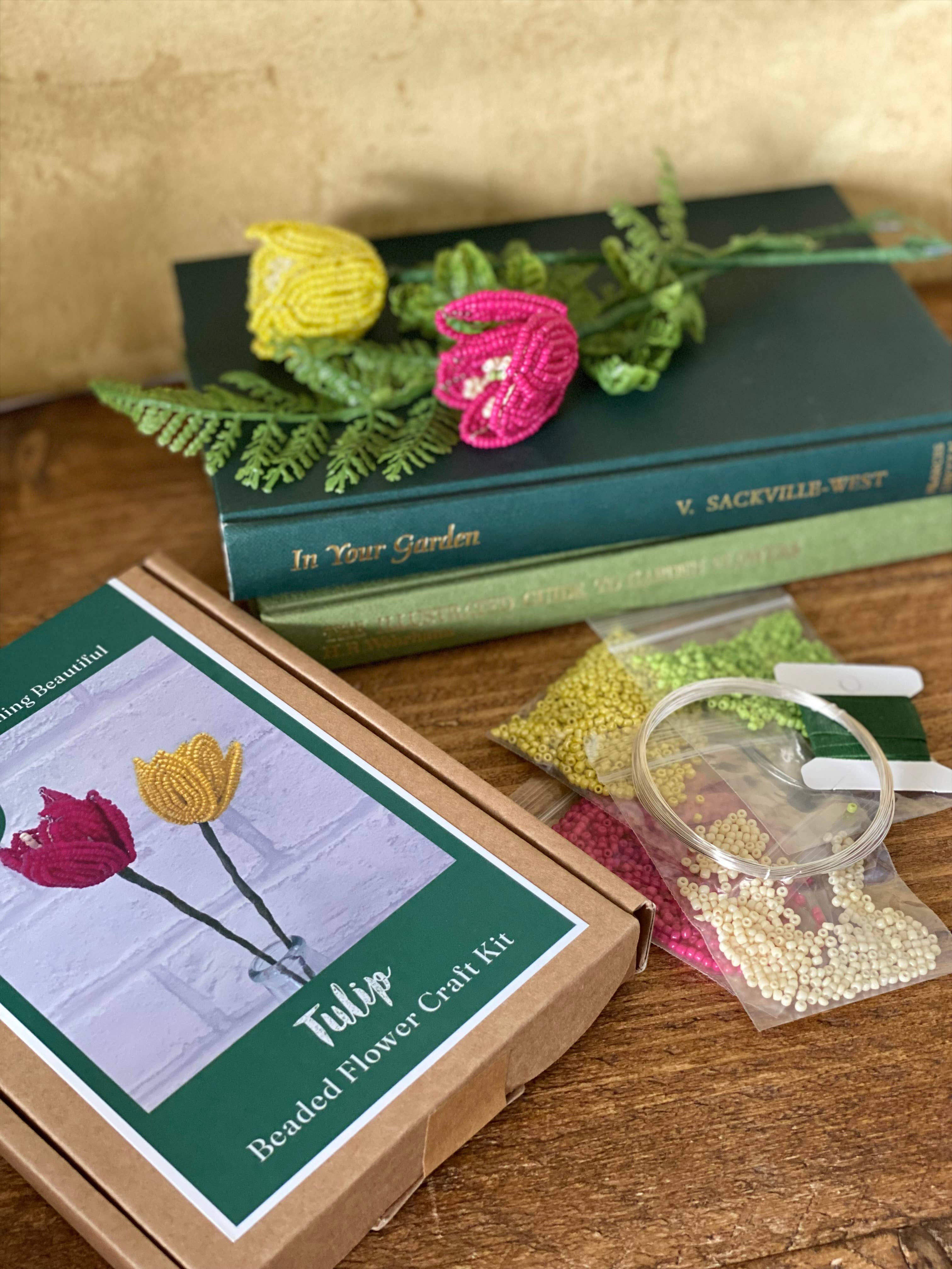 Perleblomster, tulipaner, 2 stk