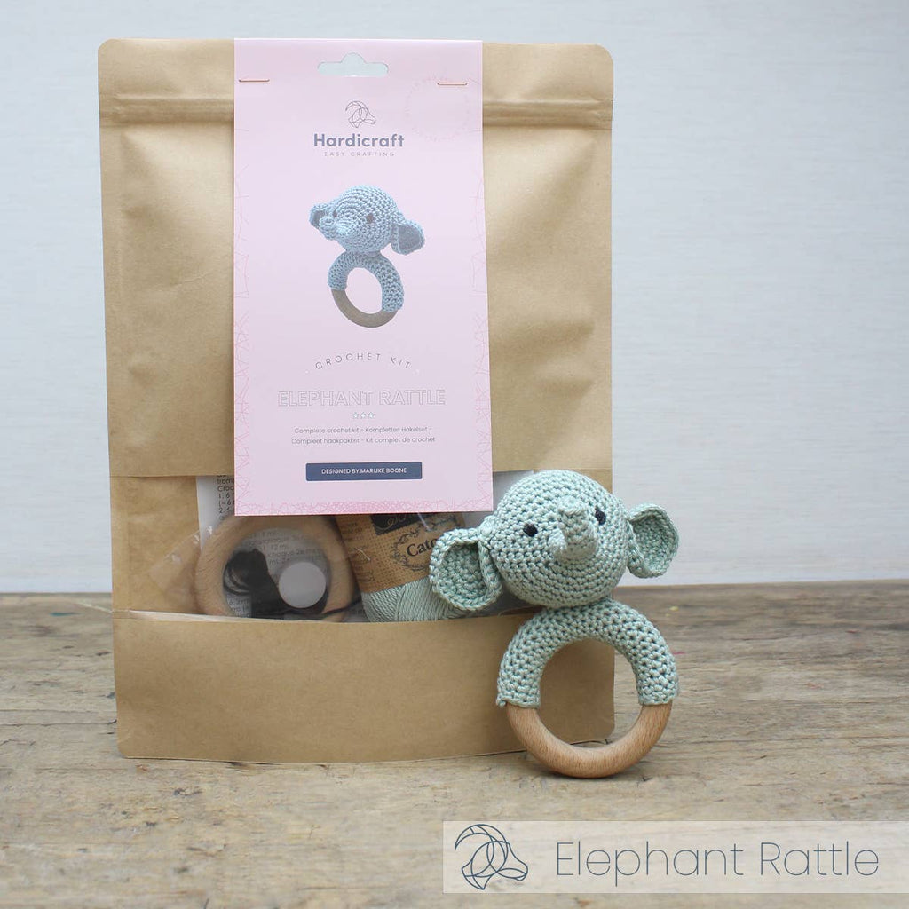 Hæklekit – rangleelefant