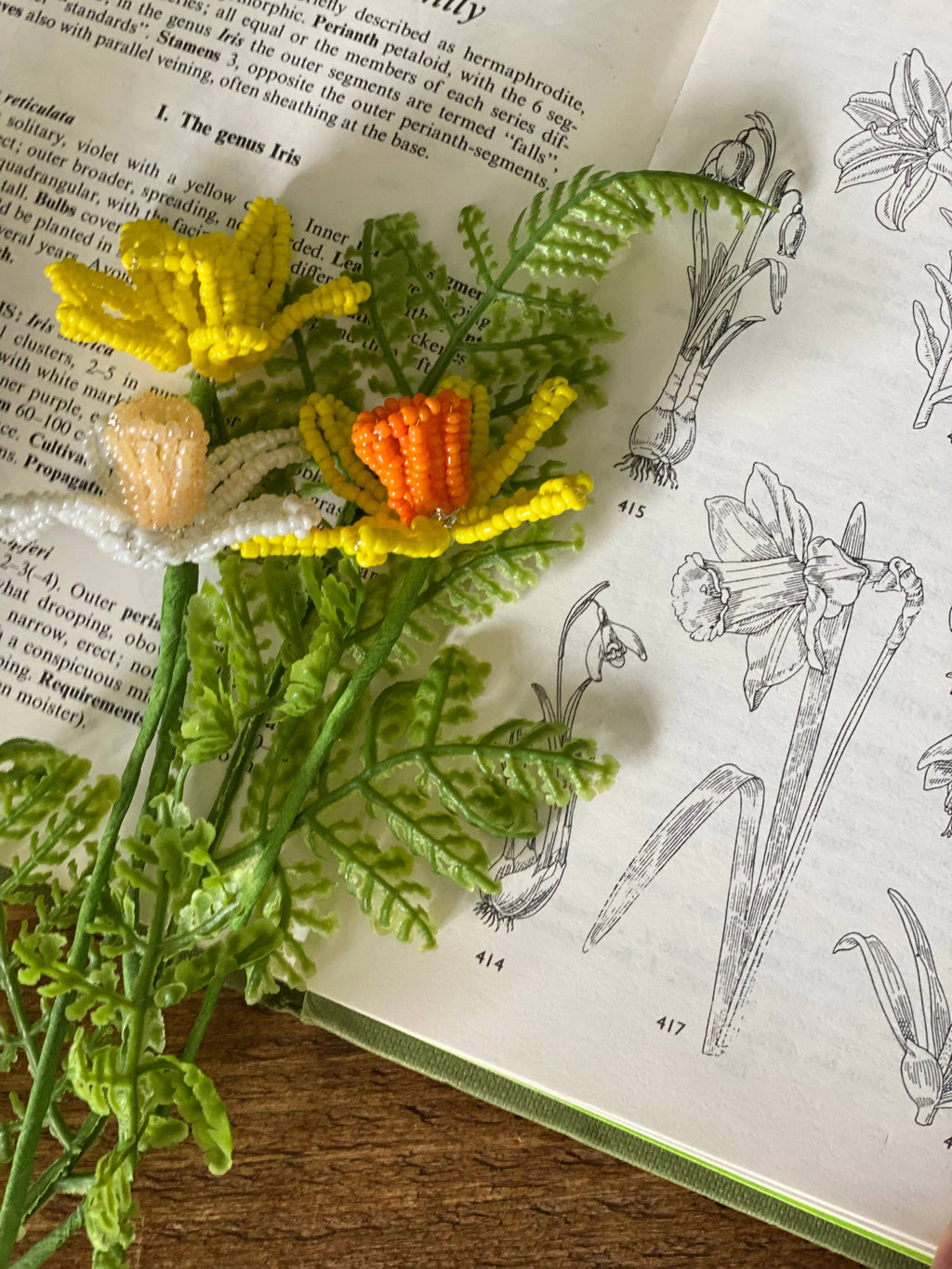 Perleblomster, påskeliljer, 3 stk