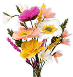 DIY-sæt kreppapirblomster "Gul"
